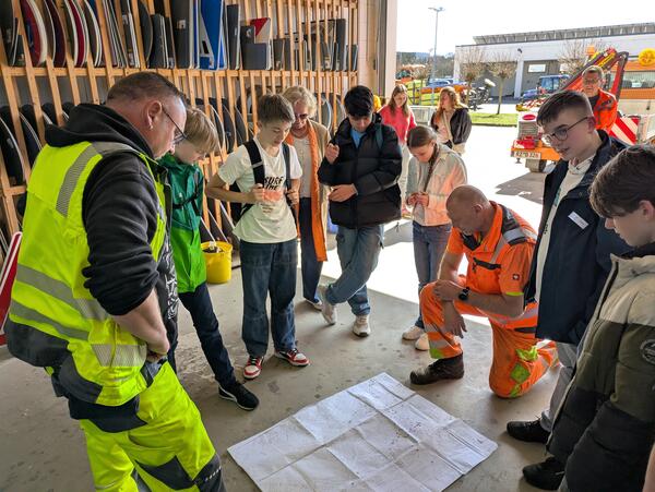 Zukunftstag Bauhof Schilder