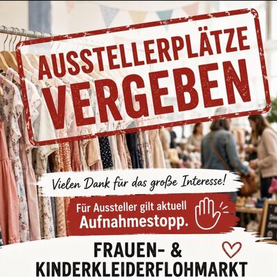 Flohmarkt ist ausgebucht